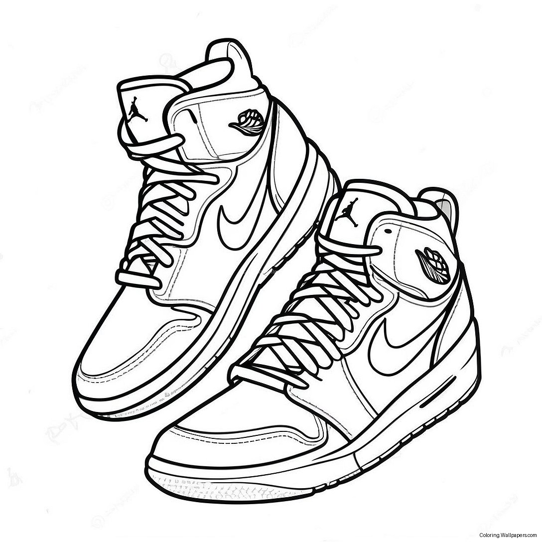 Air Jordan Logo Kleurplaat 14983