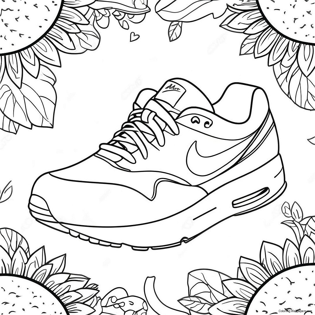 Air Max Sneakers Coloring Page 22087