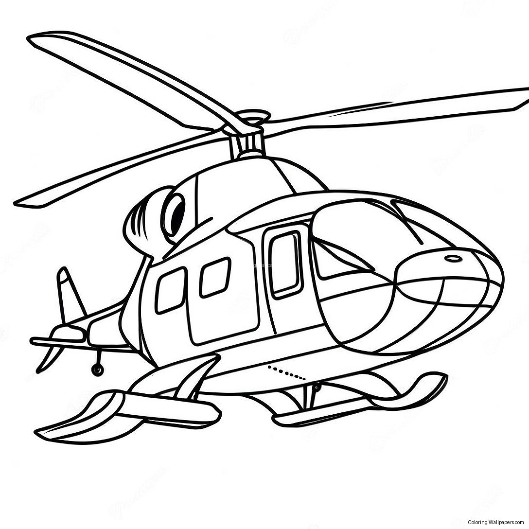 Página Para Colorir Do Helicóptero Airbus 31887