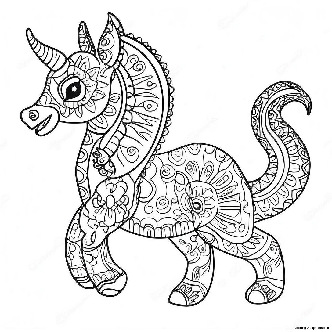 Alebrije Coloring Page 8328