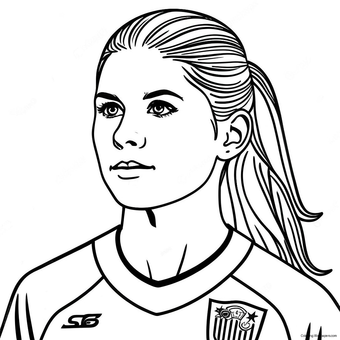 Alex Morgan Fotbollsstjärna Målarbild 24331