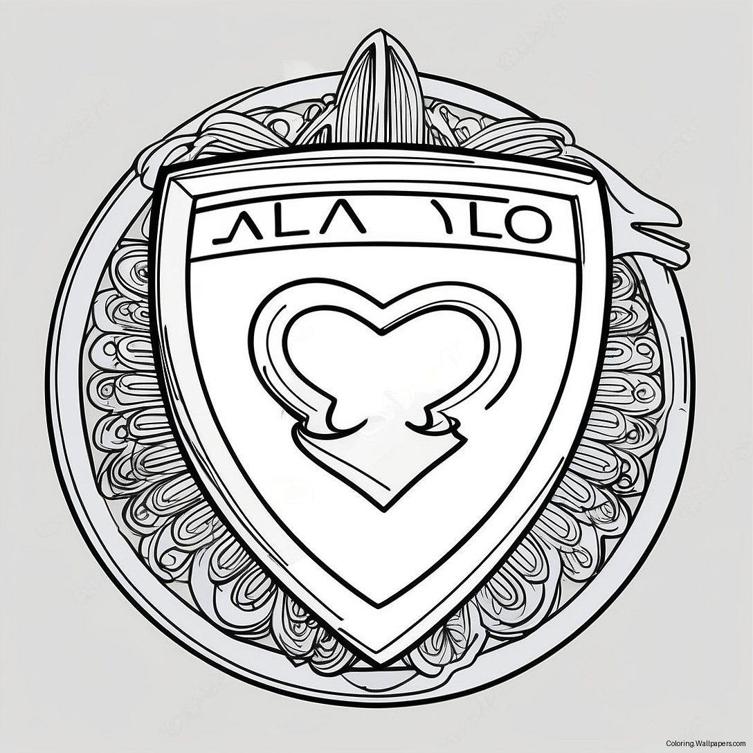 Alfa Romeo Logo Coloring Page 47096