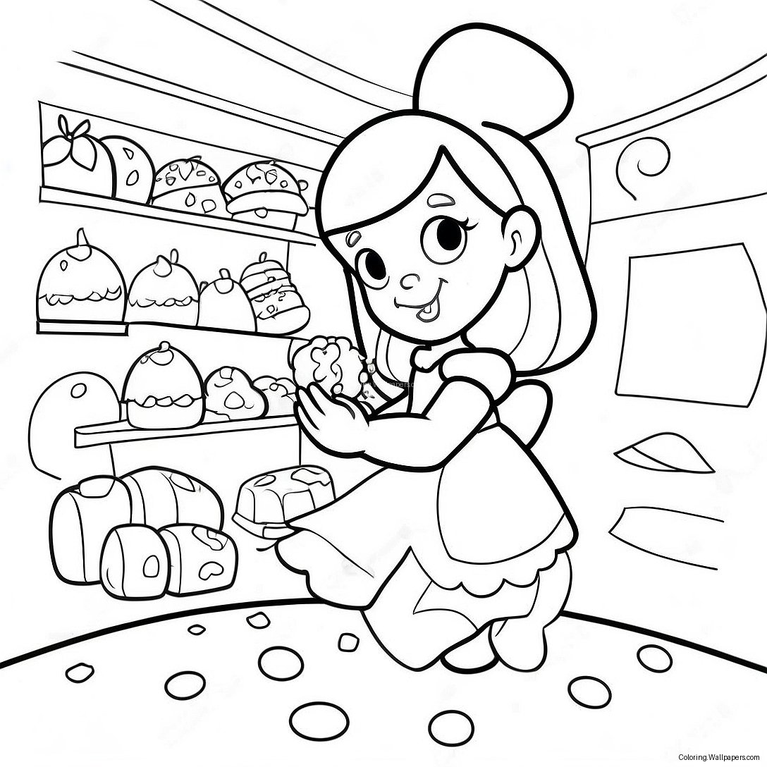 Page À Colorier Pâtisserie D'alice Au Pays Des Merveilles 28884