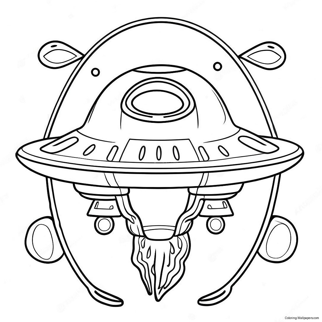 Alienin Avaruusalus Värittämissivu 27512