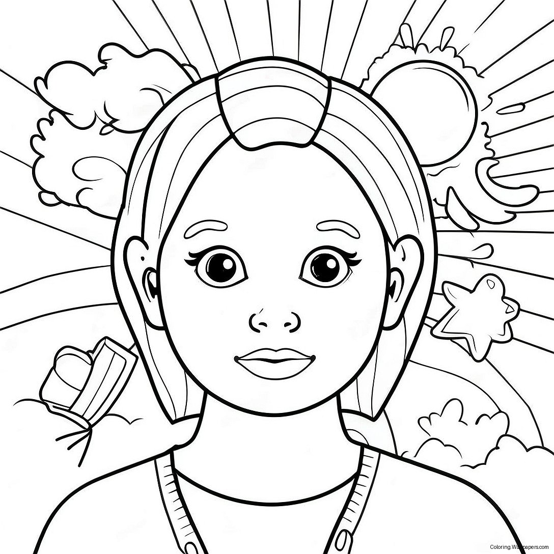 All About Me Worksheet Coloring Page 32799