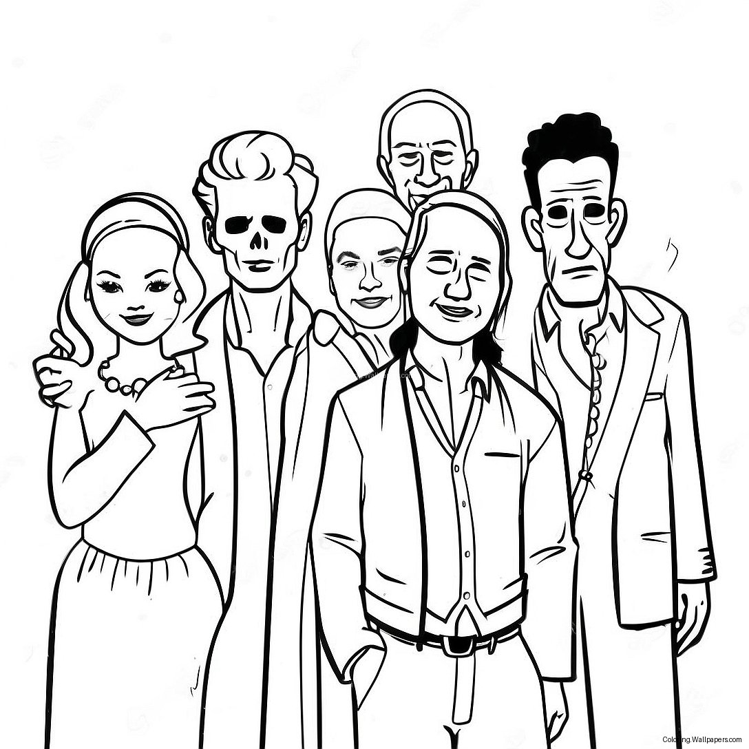 All Of Us Are Dead Character Group Coloring Page 57750