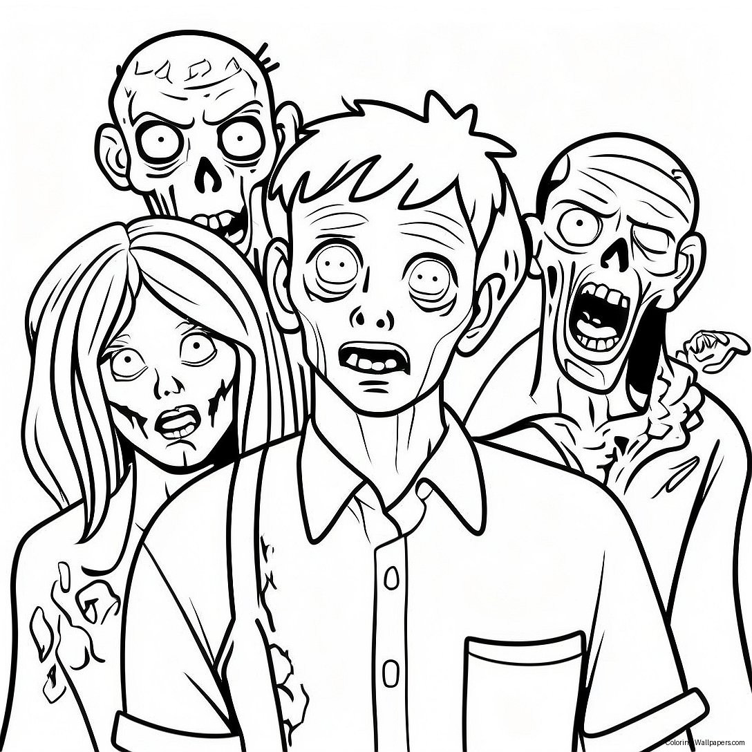 All Of Us Are Dead Zombie Coloring Page 57745