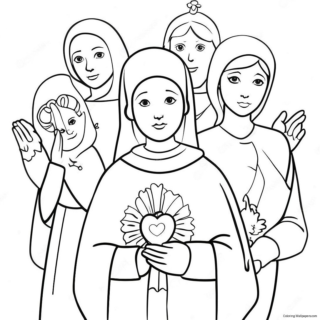 All Saints Day Coloring Page 8808