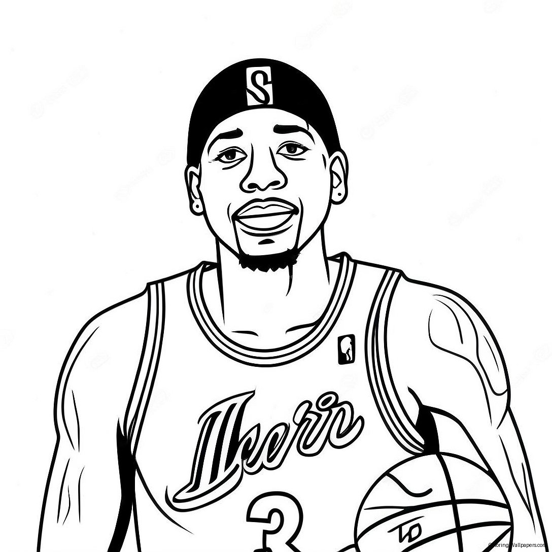 Allen Iverson Basketball Ausmalbild 36016