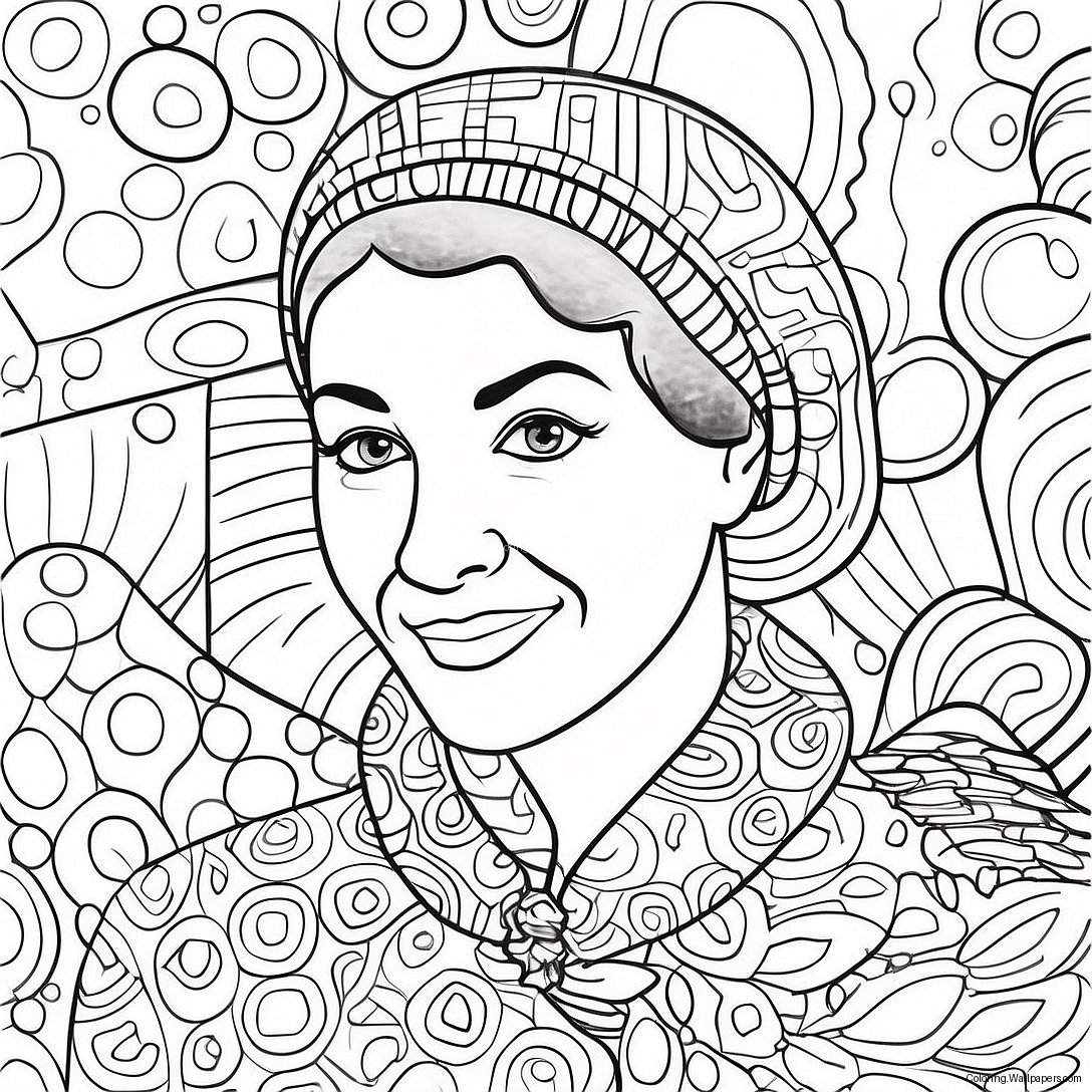 Alma Thomas Abstract Art Coloring Page 48694