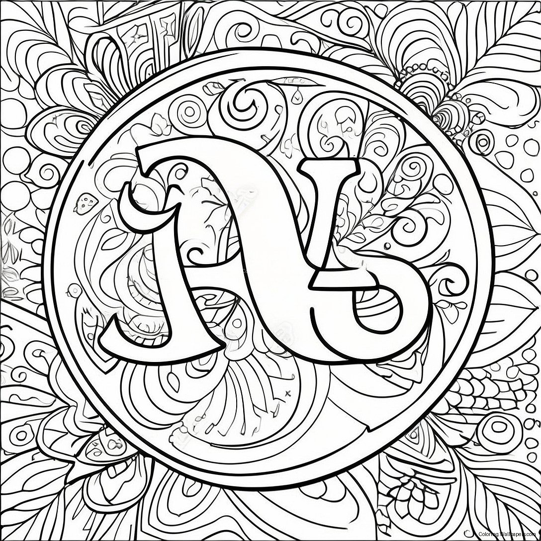 Alpha And Omega Symbol Coloring Page 41106