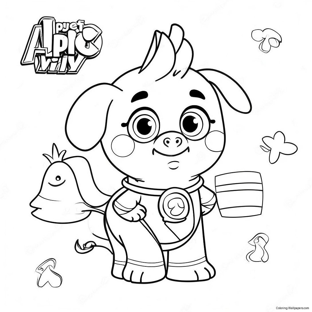 Page À Colorier D'alpha Pig Super Why 40067