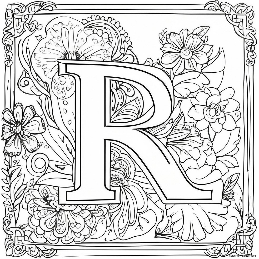 Alphabet For Adults Coloring Page 26201