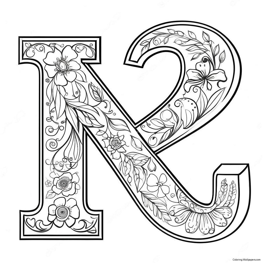 Alphabet For Adults Coloring Page 26202