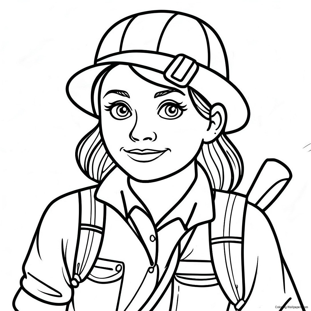 Amanda The Adventurer Coloring Page 8618