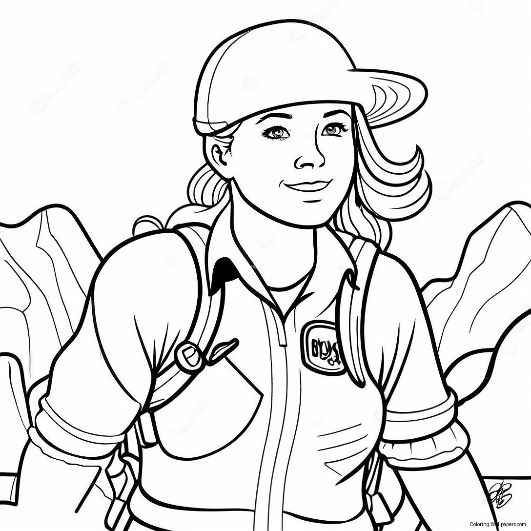 Amanda The Adventurer Coloring Page 8619