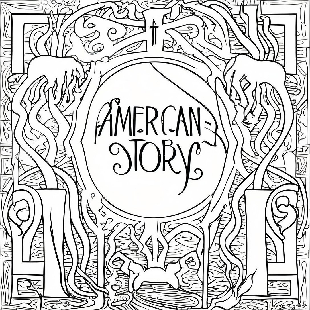 American Horror Story Logo Ausmalbild 58301