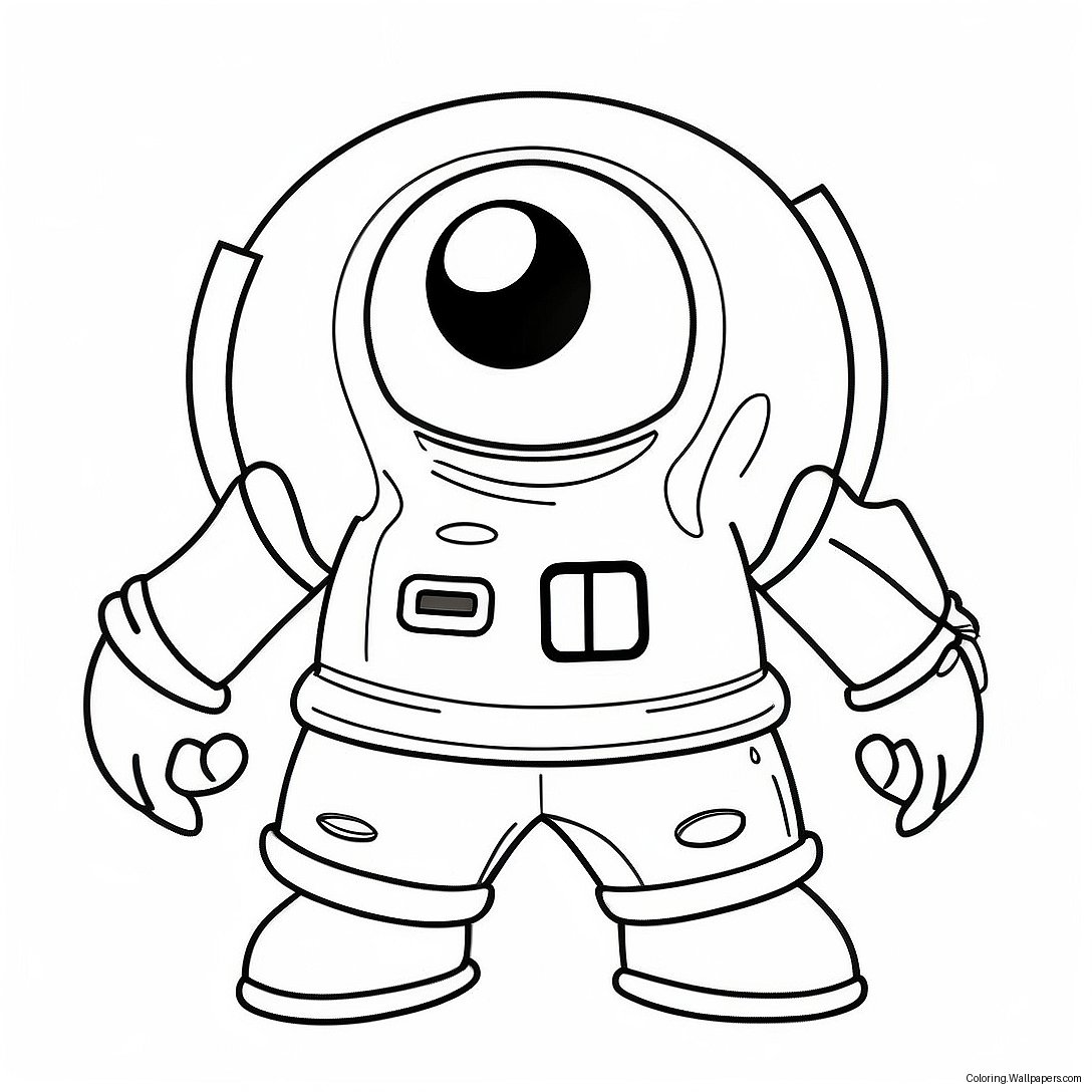 Among Us Mini Crewmate Coloring Page 46840