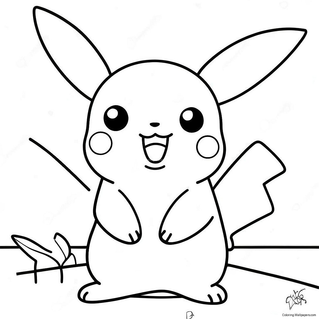 Among Us Pikachu Målarbok 25944