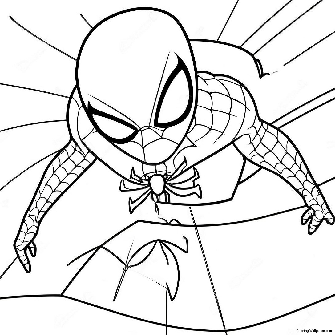 Among Us Spider Man Coloring Page 38829