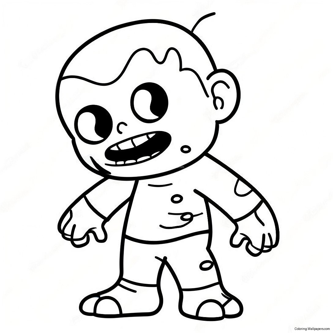 Among Us Zombie Character Coloring Page 33038