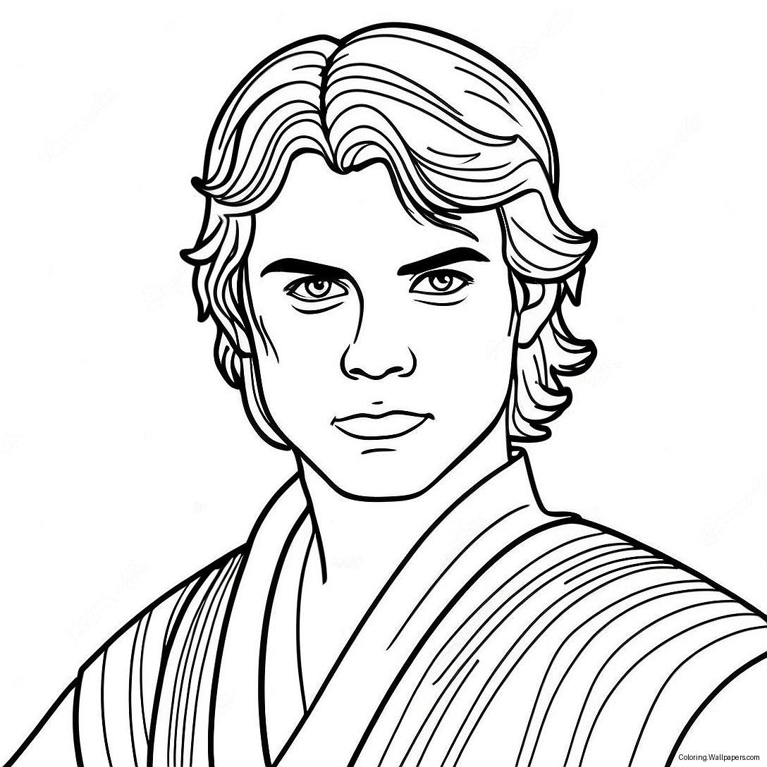 Anakin Skywalker Kleurplaat 48075