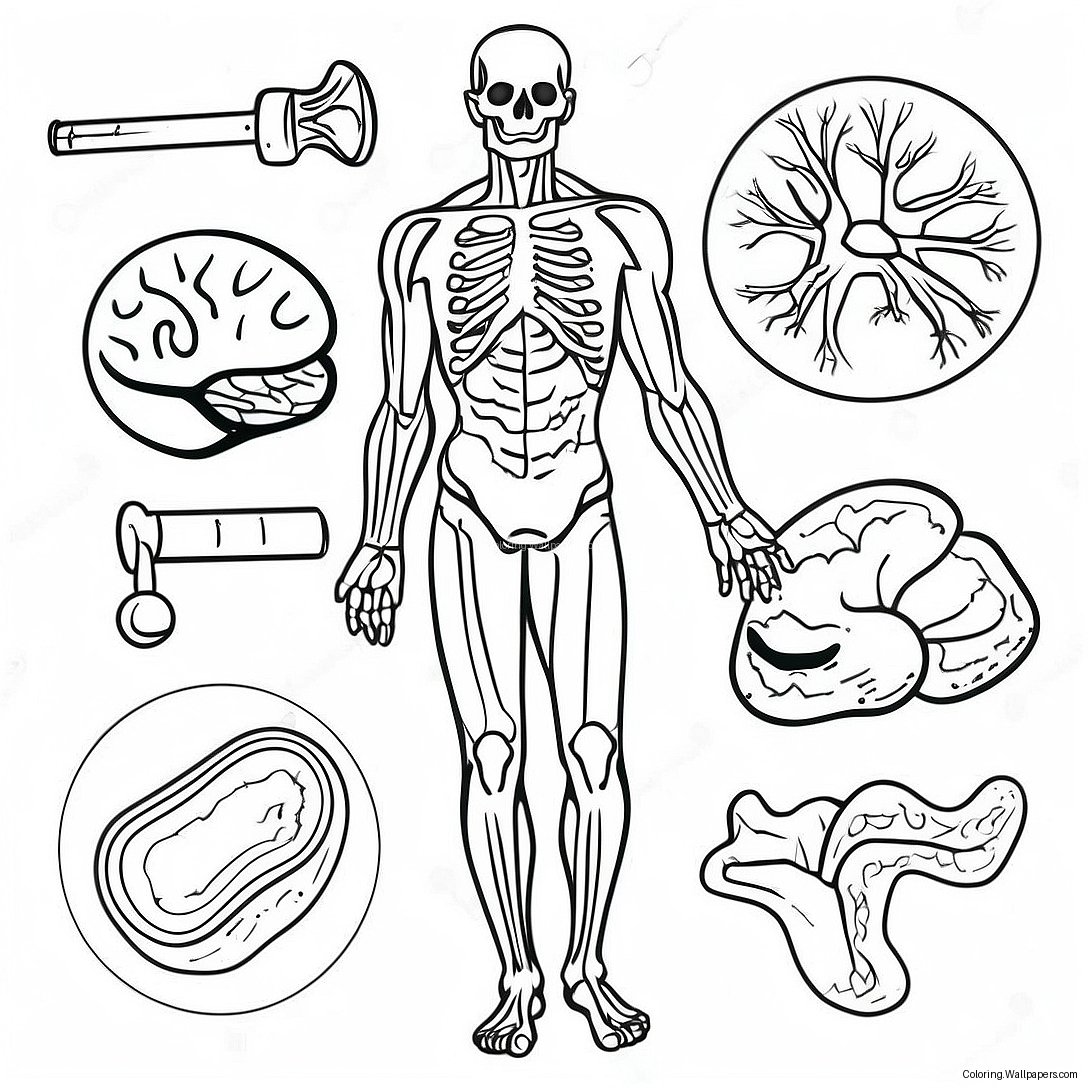 Page À Colorier D'anatomie Et De Physiologie 13479