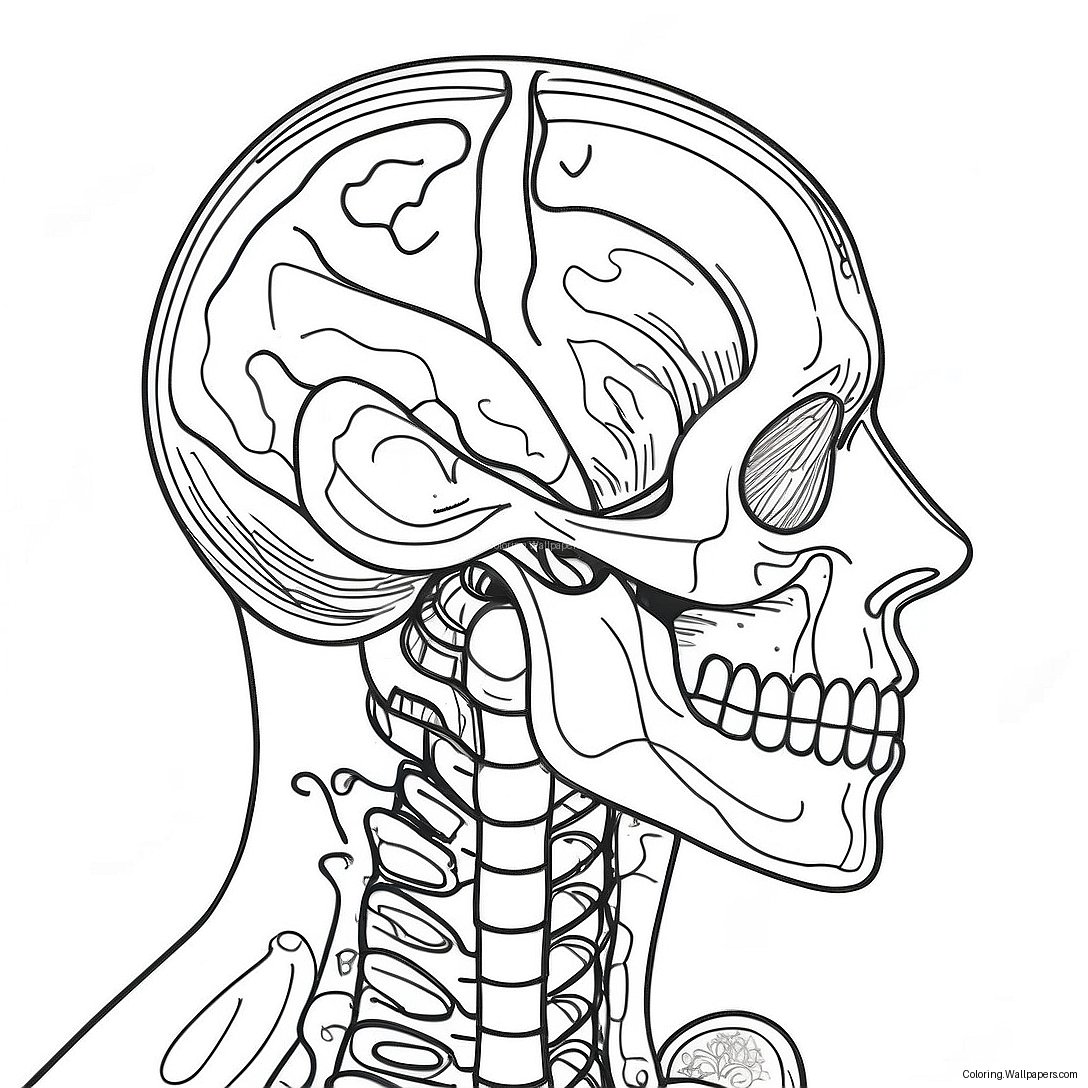 Anatomisk Och Fysiologisk Färgläggningssida 29334