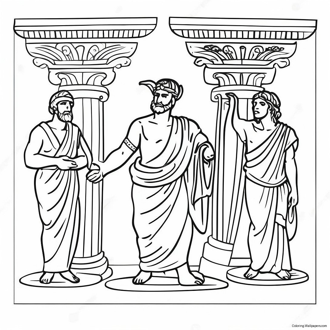 Ancient Greece Coloring Page 8634