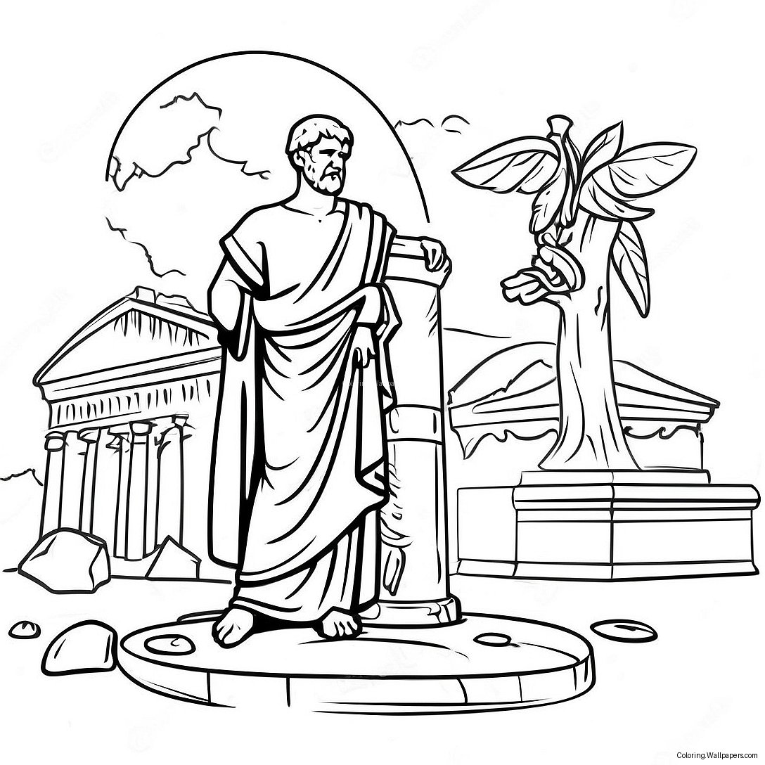 Ancient Rome Coloring Page 12334