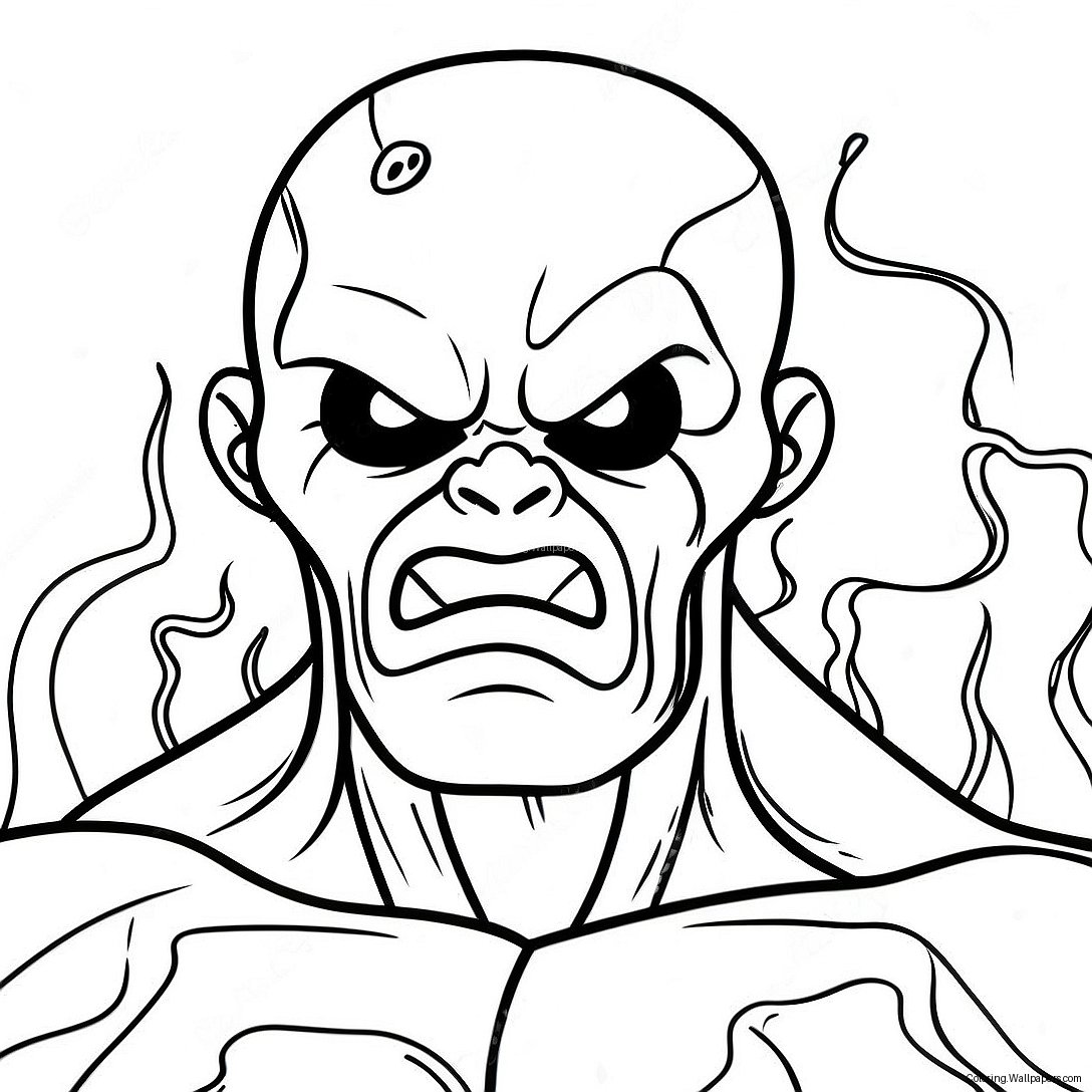 Angry Mutant Creeper Coloring Page 49264