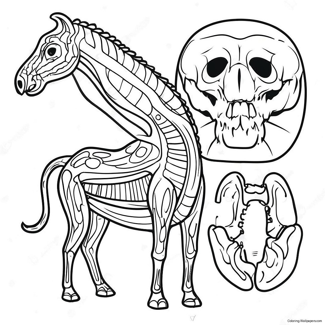 Animal Anatomy Coloring Page 54432