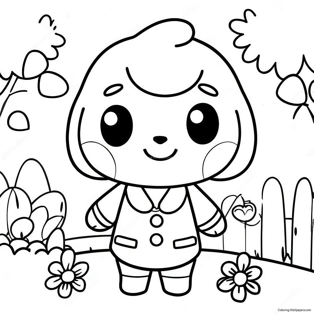 Animal Crossing Villagers Coloring Page 2049