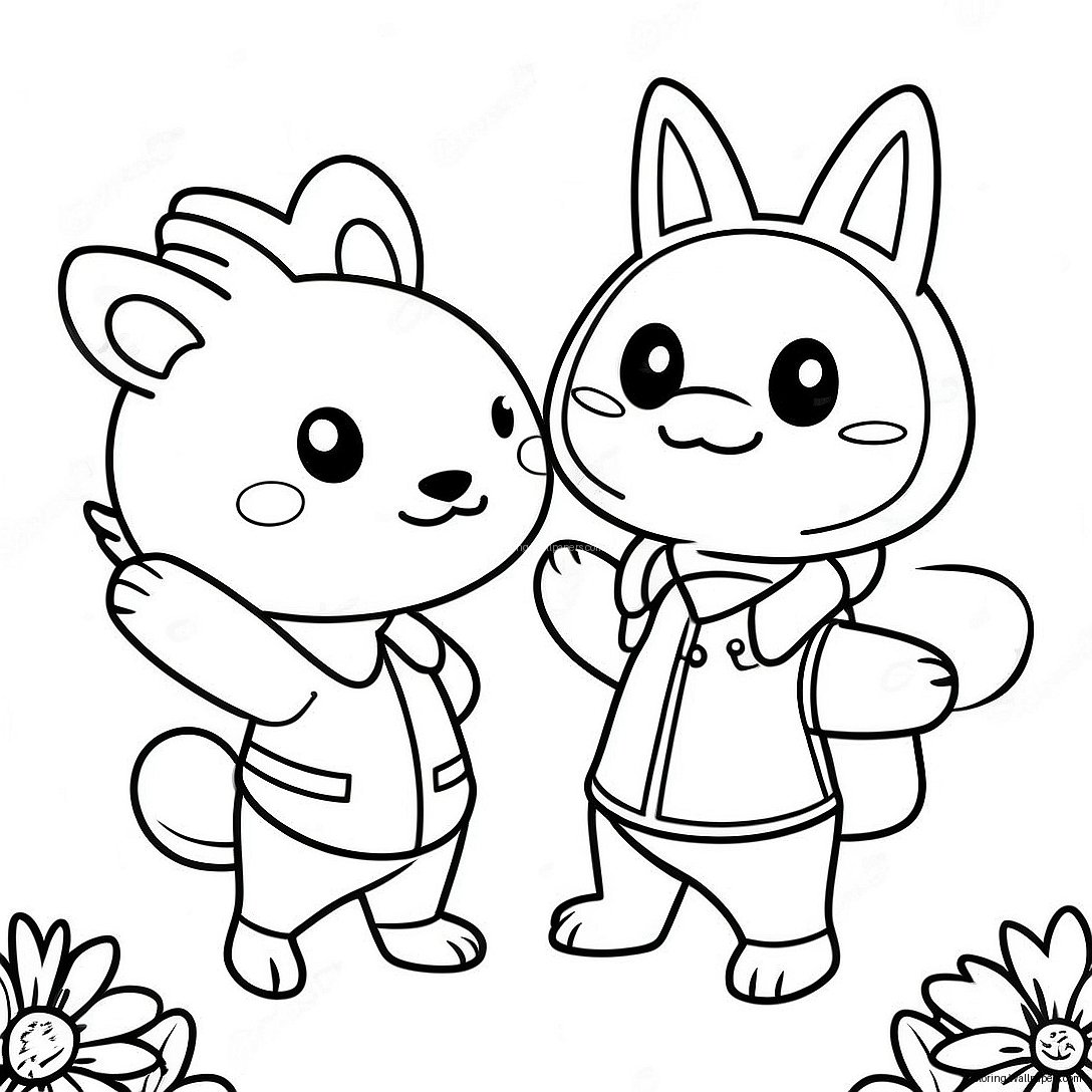 Animal Crossing Villagers Coloring Page 2052