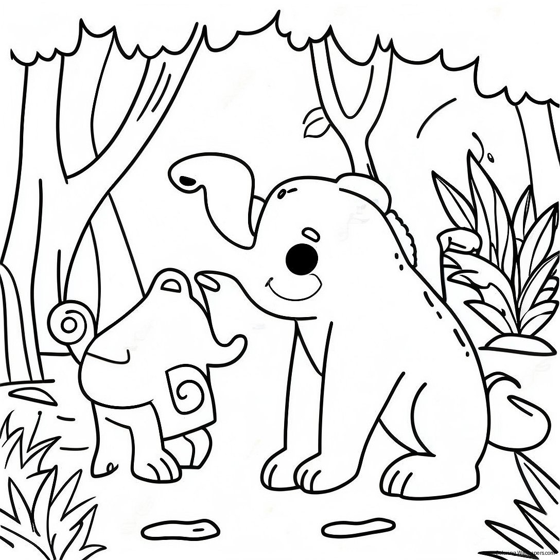 Animal Habitat Jungle Coloring Page 19888