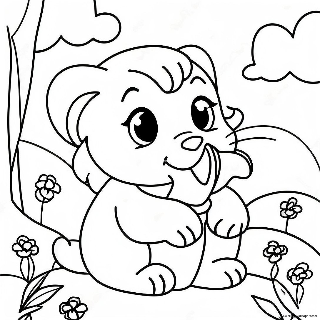 Animal Precious Moments Coloring Page 34031