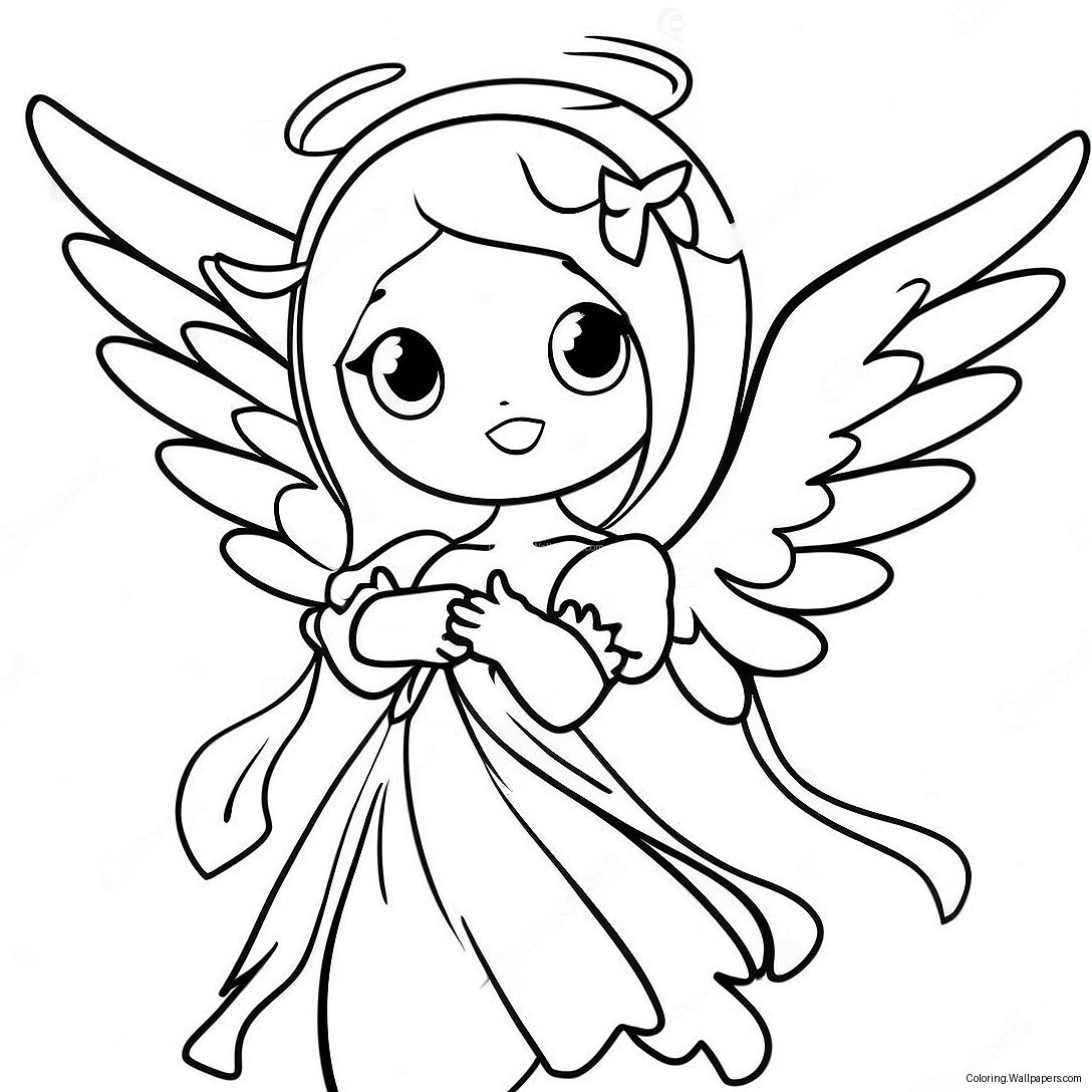 Anime Angel Coloring Page 36109