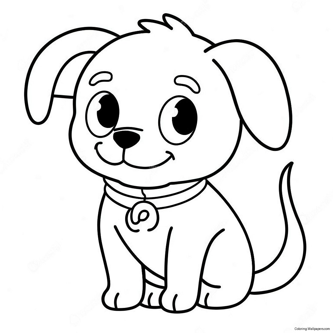 Anime Dog Coloring Page 39963