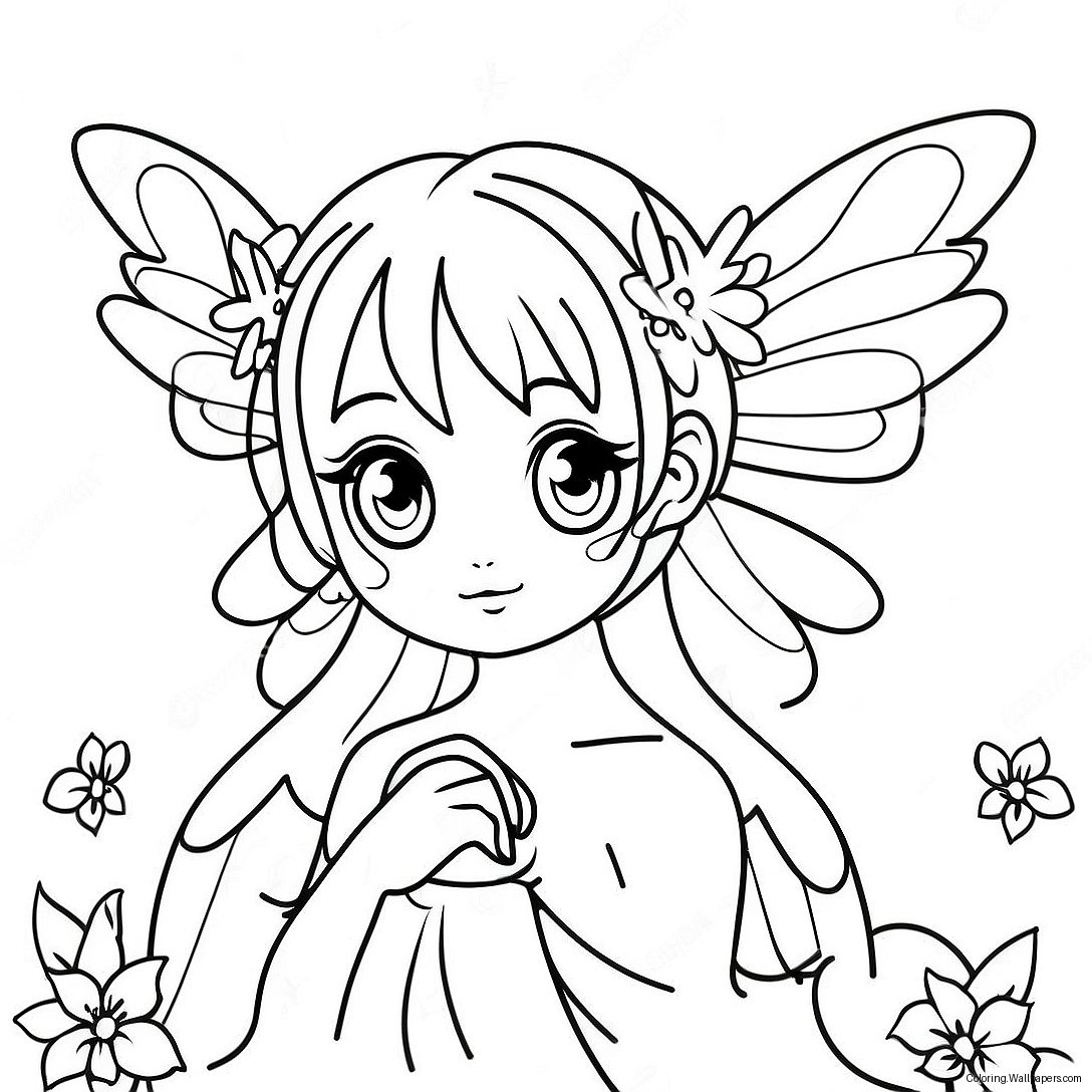 Anime-Fairy Målarbild 25733