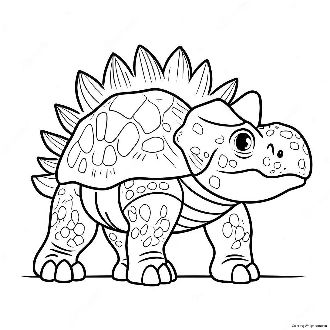 Ankylosaurus Coloring Page 24197