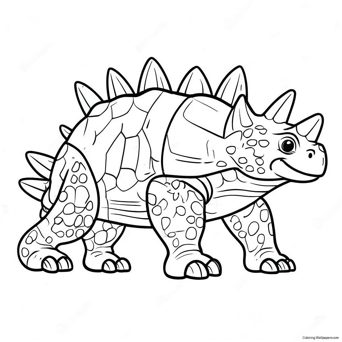 Ankylosaurus Coloring Page 24200