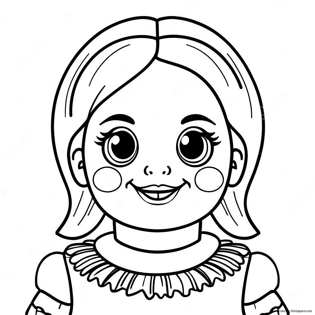 Página Para Colorear De La Muñeca Aterradora Annabelle 31019