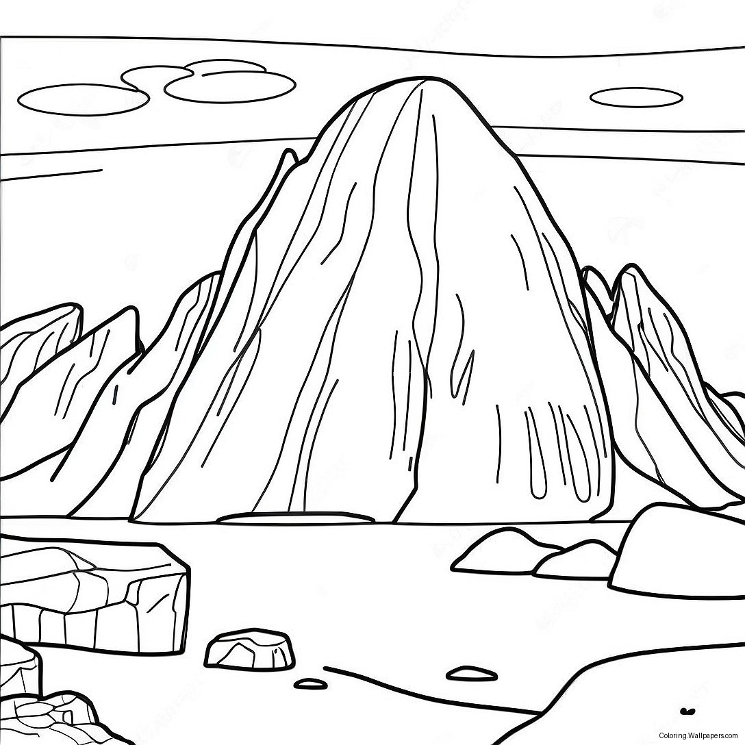 Antarctica Landscape Coloring Page 49919