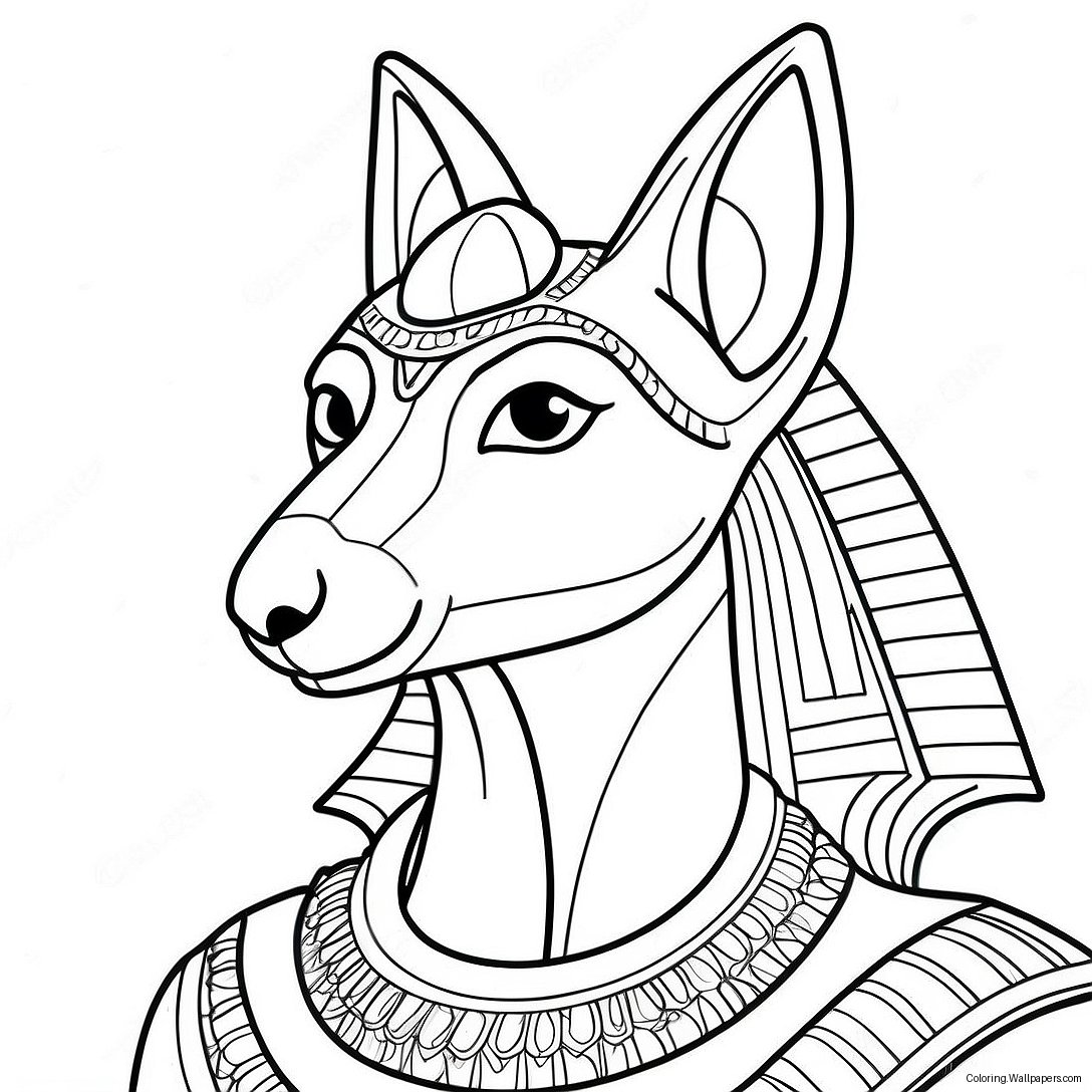 Anubis Kleurplaat 58206