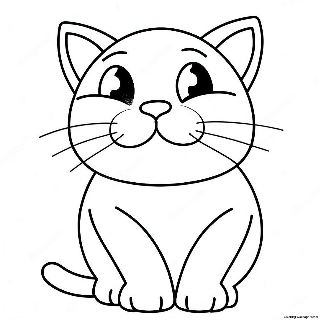 Apologetic Cat Coloring Page 22804