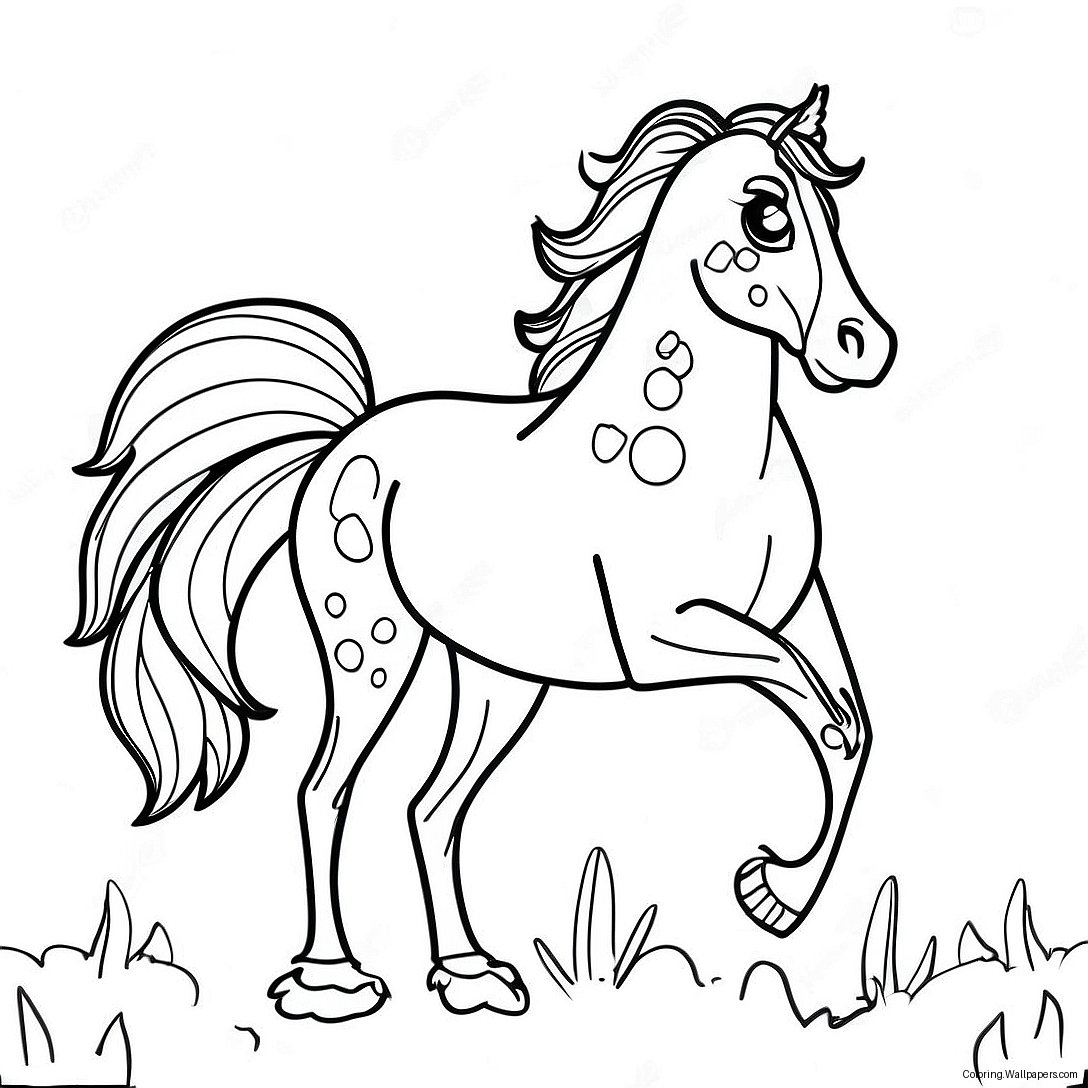 Appaloosa Horse Coloring Page 32605