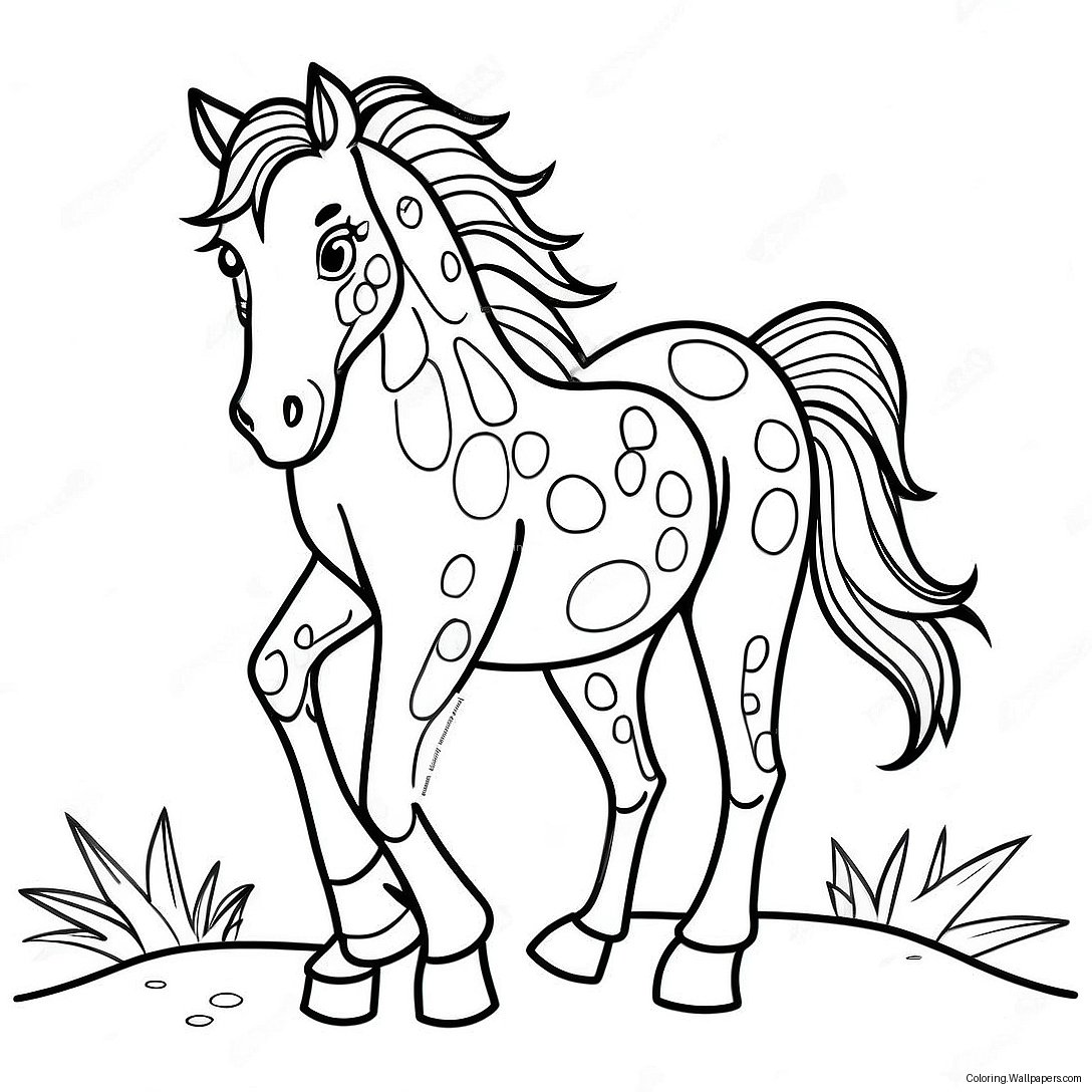 Appaloosa Horse Coloring Page 32607