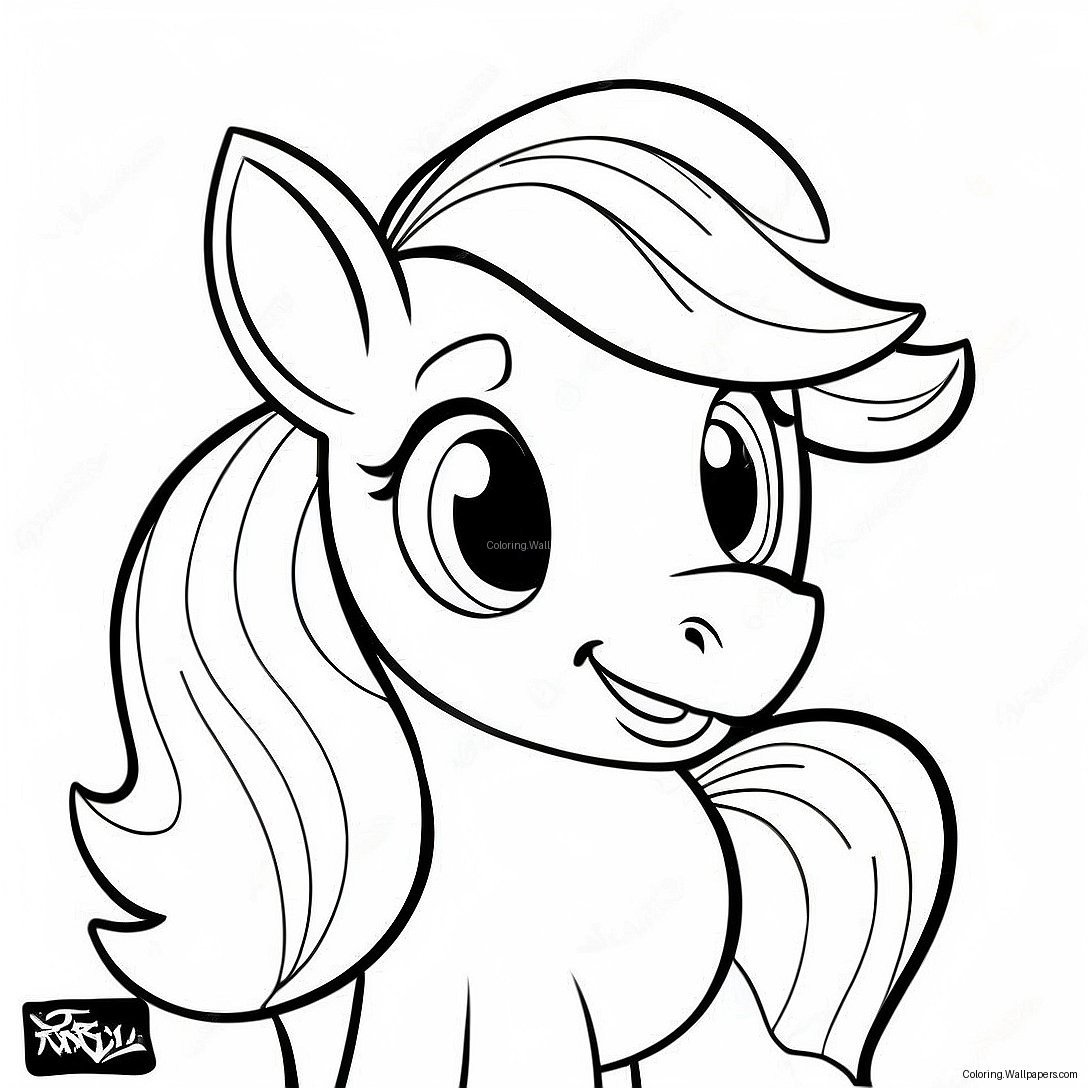 Page À Colorier Applejack Avec Un Sourire Éclatant 24220