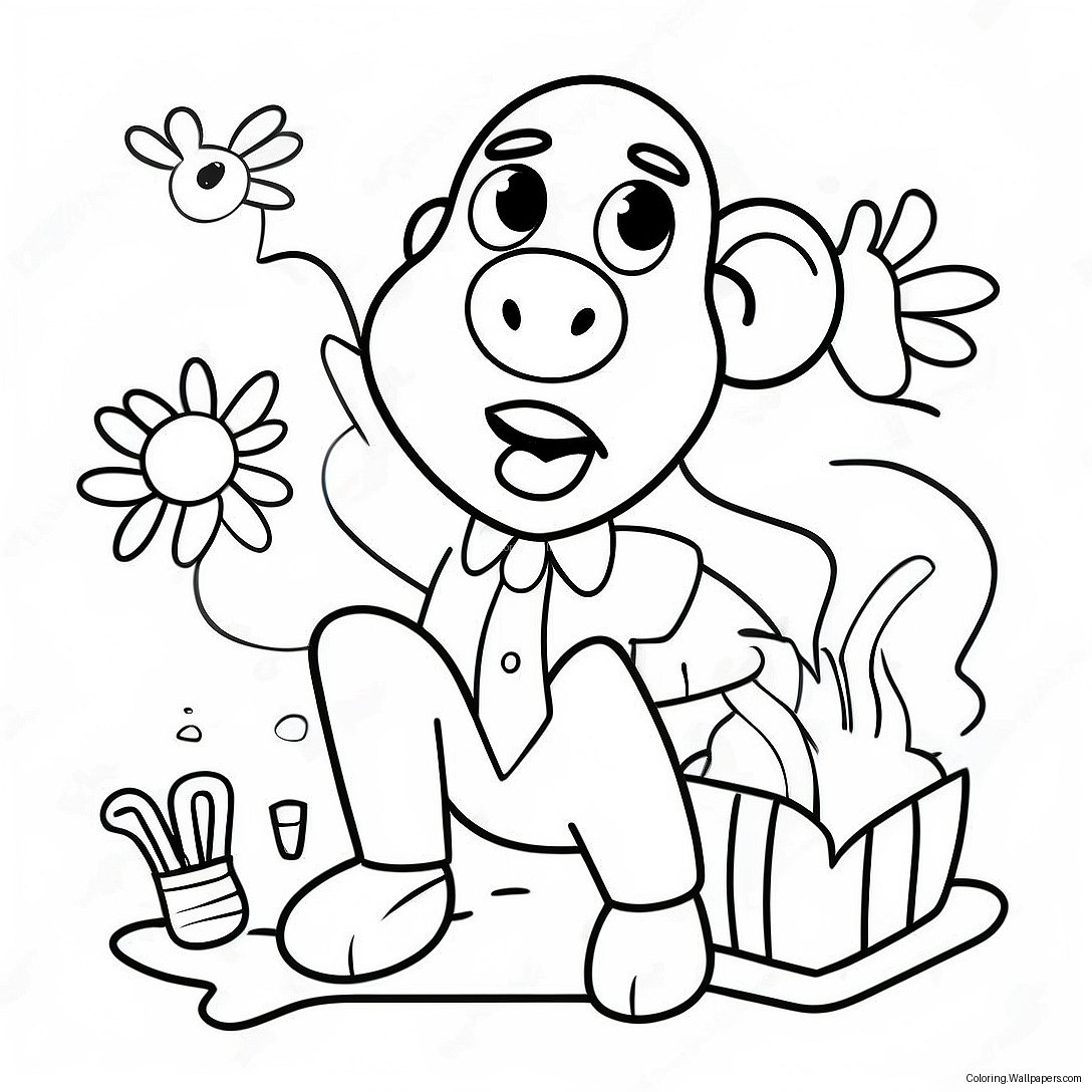 April Fools Day Funny Prank Coloring Page 12717