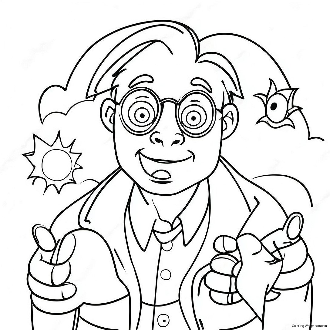 April Fools Day Funny Prank Coloring Page 12720